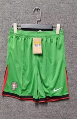 2024-2025 Portugal Home Green Thailand Soccer Shorts