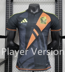 Player Version 2024-2025 Mexico Black Thailand Training Soccer Jersey AAA-888