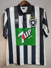 Retro Version 1995 Botafogo de FR Home Black&White Stripe Thailand Soccer Jersey AAA-2669