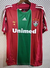 Retro Version 2010 Fluminense de Feira 2nd Away Red&Green Thailand Soccer Jersey AAA-2669