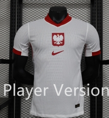 Player Version 2024-2025 Poland Home White Thailand Soccer Jersey AAA-888