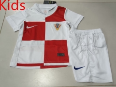 2024-2025 Croatia Home Red&White Kids/Youth Soccer Uniform-507