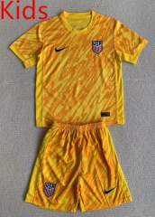 2024-2025 USA Goalkeeper Yellow Kids/Youth Soccer Unifrom-AY
