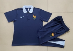 2024-2025 France Royal Blue Thailand Polo Uniform-815