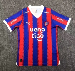2024-2025 Cerro Porteño Home Red&Blue Thailand Soccer Jersey AAA-417