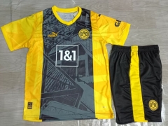 2024-2025 Borussia Dortmund Home Yellow&Gray Soccer Uniform-718
