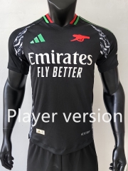 Player Version 2024-2025 Arsenal Away Black Thailand Soccer Jersey AAA-807
