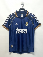 Retro Version 98-00 Real Madrid 2nd Away Royal Blue Thailand Soccer Jersey AAA-811