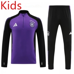 2024-2025 Germany Purple Kids/Youth Soccer Tracksuit-4627