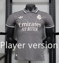 Player Version 2024-2025 Real Madrid 2nd Away Light Gray Thailand Soccer Jersey AAA-888