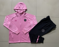 2024-2025 Inter Miami CF Pink Thailand Soccer Jacket Uniform With Hat-815
