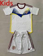 2024-2025 Venezuela Away White Kids/Youth Soccer Uniform-AY