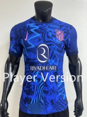 Player Version 2024-2025 Atletico Madrid 2nd Away Blue Thailand Soccer Jersey AAA