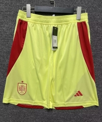 2024-2025 Spain Away Yellow Thailand Soccer Shorts
