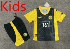 2024-2025 Specail Version Borussia Dortmund Yellow&Black Kids/Youth Soccer Uniform-6748