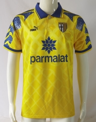Retro Version 95-97 Parma Calcio Away Yellow Thailand Soccer Jersey AAA-503