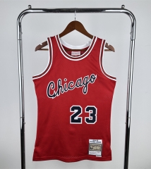 84-85 Retro Version Chicago Bulls Red #23 NBA Jersey-311