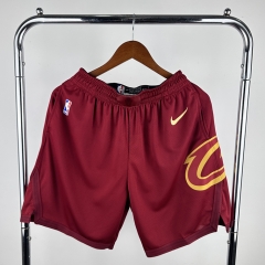 2024 Cleveland Cavaliers Away Maroon NBA Shorts-311