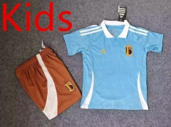 2024-2025 Belgium Away Blue Kids/Youth Soccer Uniform-3454