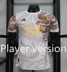 Player Version 2024-2025 Special Version Real Madrid White&Coffee Thailand Soccer Jersey AAA-888