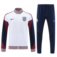 2024-2025 England White Thailand Soccer Jacket Uniform-4627
