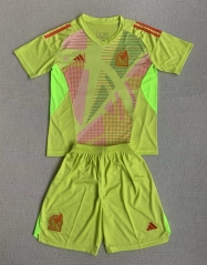 2024-2025 Mexico Goalkeeper Green Soccer Uniform-AY