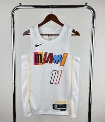 2023 City Edition Miami Heat White #11 NBA Jersey-311
