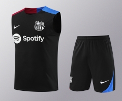 2024-2025 Barcelona Black Thailand Soccer Vest Uniform-418