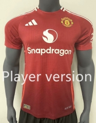 Player Version 2024-2025 Manchester United Home Red Thailand Soccer Jersey AAA