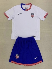 2024-2025 USA Home White Soccer Unifrom-AY