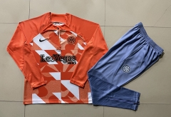 2024-2025 Inter Milan Orange Thailand Soccer Tracksuit-815