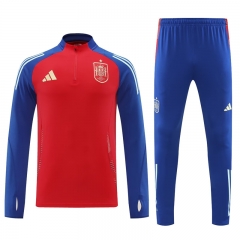 2024-2025 Spain Red Thailand Soccer Tracksuit-4627
