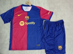2024-2025 Barcelona Home Red&Blue Soccer Uniform-718