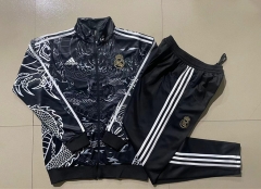 2023-2024 Real Madrid Black Thailand Soccer Jacket Uniform-815