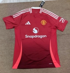 2024-25 Manchester United Home Red Thailand Soccer Jersey AAA