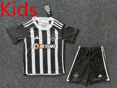 2024-2025 Atlético Mineiro Home Black&White Kids/Youth Soccer Uniform-GB