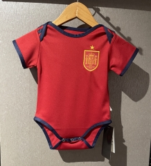 2024-25 Spain Home Red Baby Soccer Uniform-CS