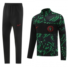 2024-2025 Nigeria Black&Green Thailand Soccer Jacket Uniform-LH