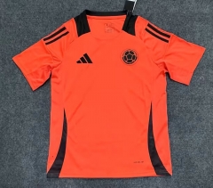 (S-4XL) 2024-2025 Colombia Orange Thailand Soccer Training Jersey AAA-2483