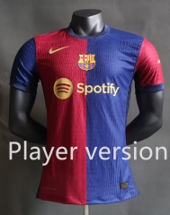 (S-3XL) Player Version 2024-2025 Barcelona Home Red&Blue Thailand Soccer Jersey AAA-518