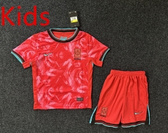 2024-2025 Korea Home Red Kids/Youth Soccer Uniform-GB