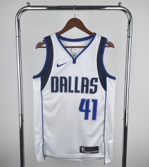 Dallas Mavericks White #41 NBA Jersey-311