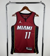 Jordan Limited Version Miami Heat Dark Red #11 NBA Jersey-311