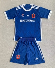 2024-2025 Universidad de Chile Home Blue Soccer Unifrom-AY