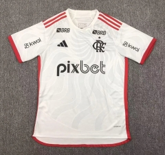 2024-2025 Advertising Version Flamengo Away White Thailand Soccer Jersey AAA-417