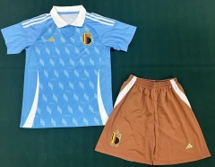 2024-2025 Belgium Away Blue Soccer Uniform-6748
