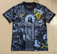 (S-4XL) 2024-2025 Special Version Brazil Black Thailand Soccer Jersey AAA-818