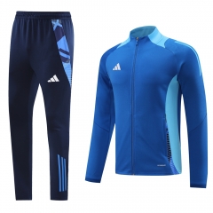 2024-2025 Adidas Camouflage Blue Thailand Soccer Jacket Uniform-LH