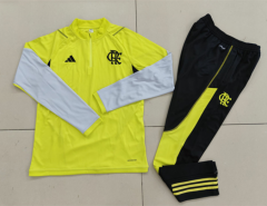 2024-2025 Flamengo Yellow Thailand Soccer Tracksuit Uniform-GDP