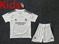 2024-2025 Real Madrid Home White Kids/Youth Soccer Uniform-GB